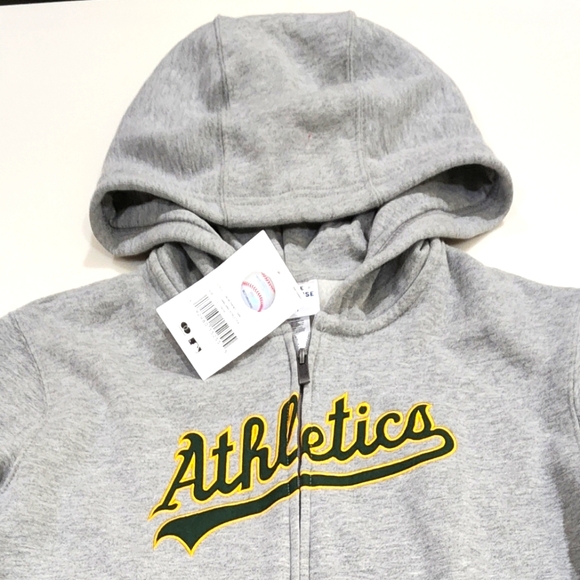 ATHLETICS|Genuine MLB Merchandise Fleece Full Zip Hoodie|Youth L (14-16) - Picture 2 of 5